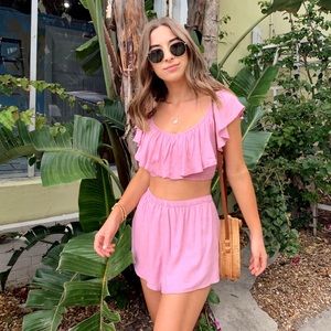 Amuse Society Cayo De Coco Lavender Top & Bottom